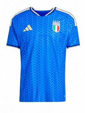 NWT Men’s adidas Blue Italy Home Authentic Football Jersey Size Large